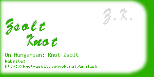 zsolt knot business card